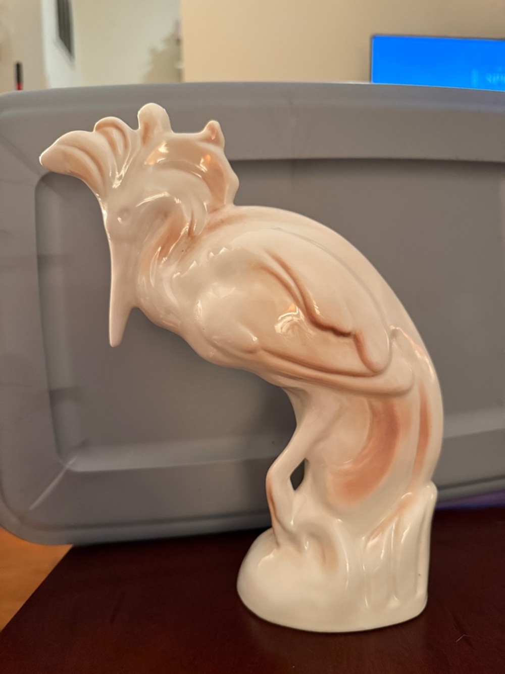 Vintage ceramic Cockatoo by Roselane Pottery or Pasadena